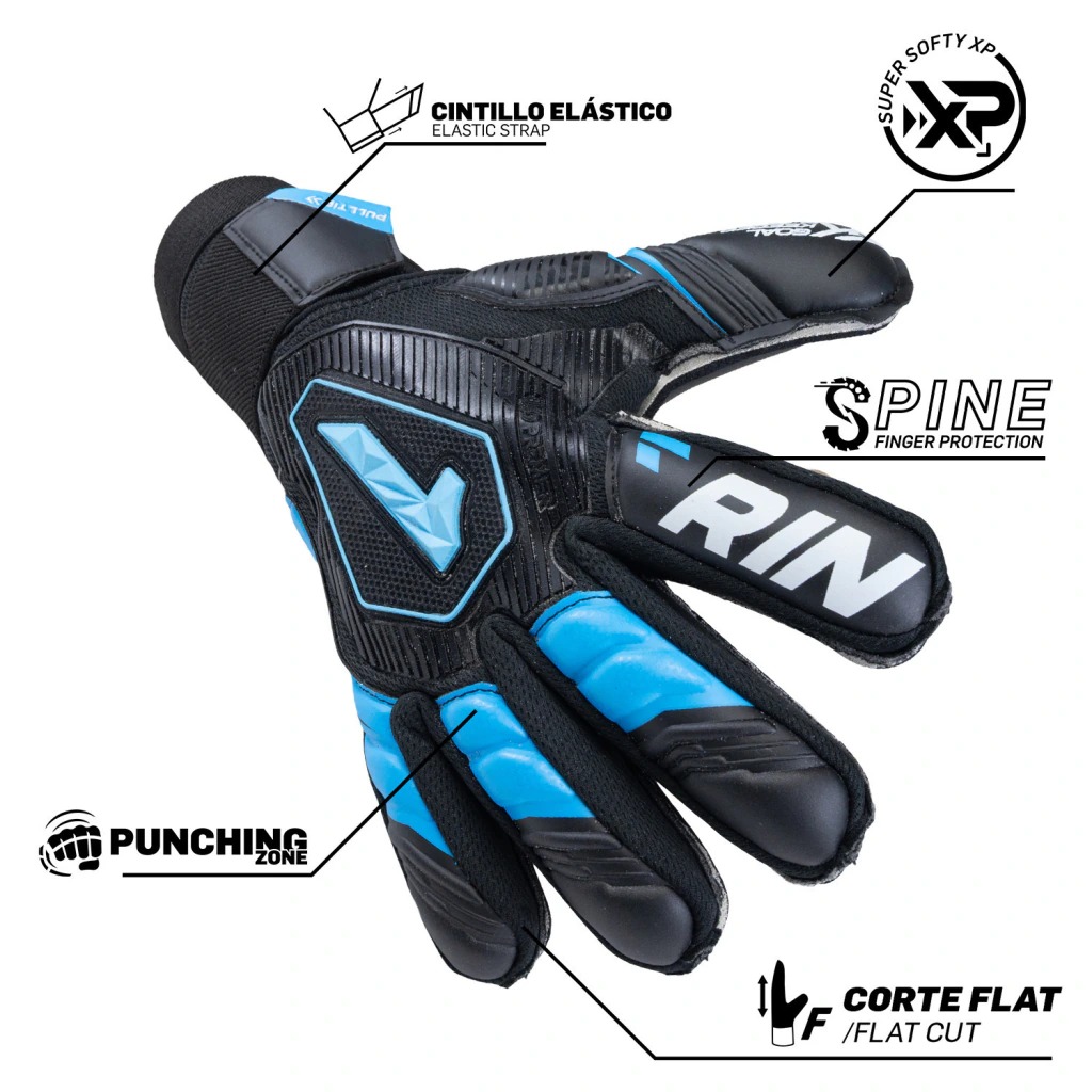 guante de arquero rinat semiprofesional con ferulas